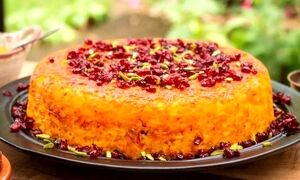 ته چین مرغ و بادمجان در پلوپز؛ خوشمزه و مجلسی