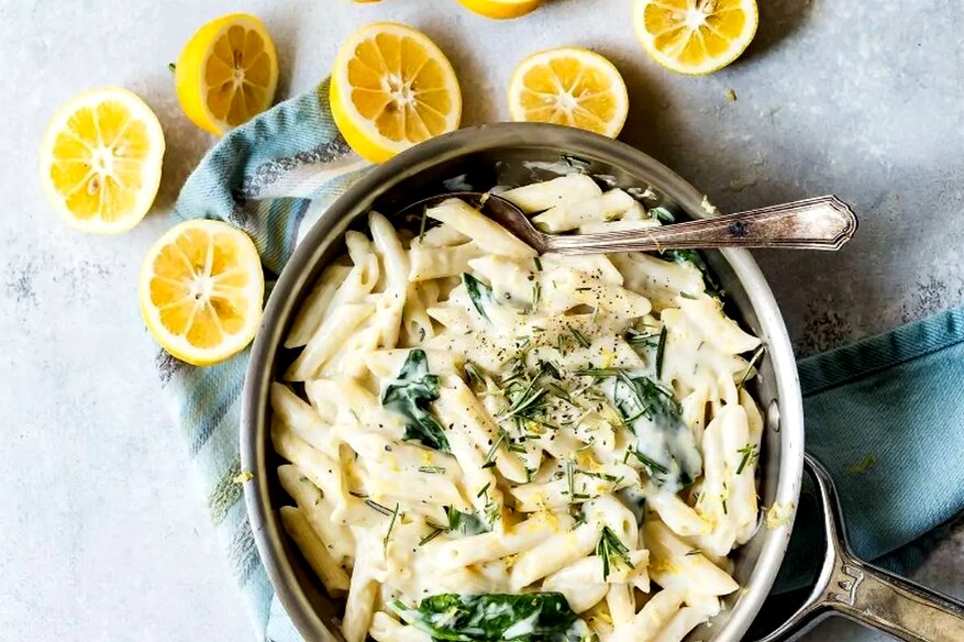 طرز تهیه پاستا مرغ و لیمو، تجربه‌ای جذاب از پاستا