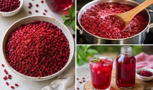 طرز تهیه شربت زرشک خانگی