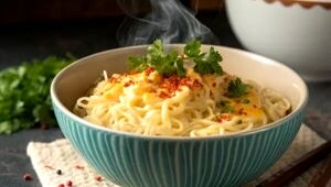 تا حالا نودل را با این ترکیب خورده اید؟