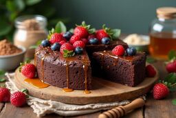 طرز تهیه کیک شکلاتی رژیمی با عسل ؛ شیرینی سالم برای روزهای دلپذیر پاییز