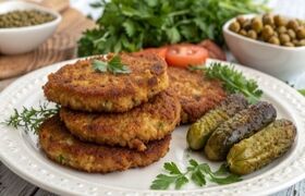 طرز تهیه کتلت با گوشت و لپه 