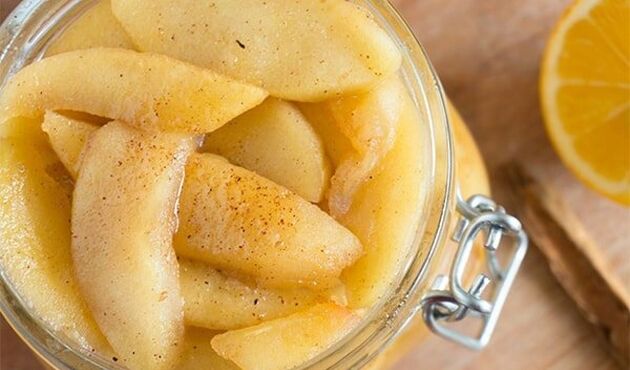 طرز تهیه کمپوت سیب خانگی بدون مزه آهنی قوطی‌های شرکتی