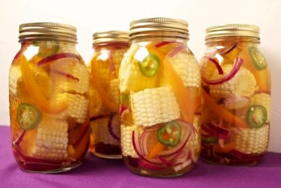 طرز تهیه ترشی ذرت حلقه ای خوشمزه