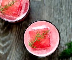 طرز تهیه نوشیدنی هندوانه و نارگیل