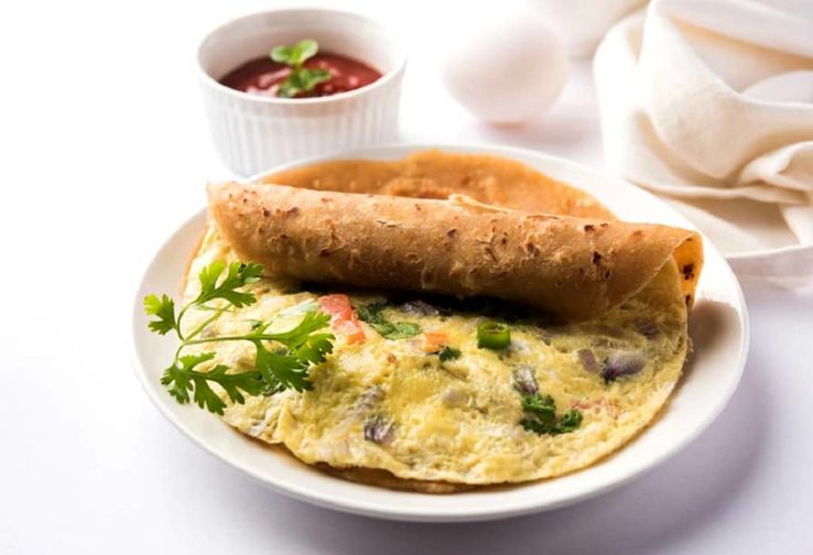 طرز تهیه املت هندی پاراتا تخم‌ مرغ