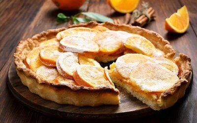 طرز تهیه تارت نارنگی