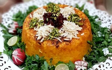 طرز تهیه ته‌چین گوشت و بادمجان خوشمزه به روش رستورانی
