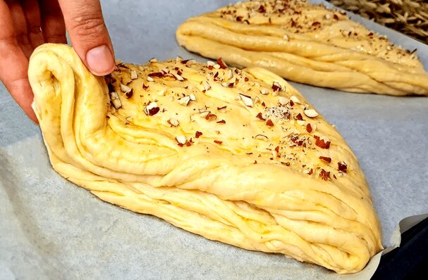 (ویدئو) طرز تهیه نان کرم دار آلمانی
