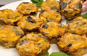 (ویدئو) دستور پخت مافین بادمجان؛ یک غذای مدیترانه ای جدید و خوشمزه