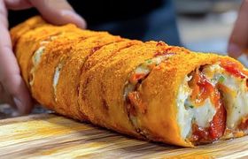 (ویدئو) طرز تهیه رول سبزیجات؛ یک شام هیجان انگیز