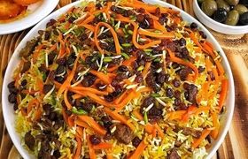 طرز تهیه قابلی‌پلو ساده افغانستانی
