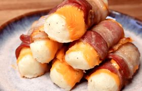 (ویدئو) طرز تهیه یک غذای سریع با ژامبون و سیب زمینی