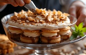 طرز تهیه تیرامیسو نارگیلی راحت و ساده