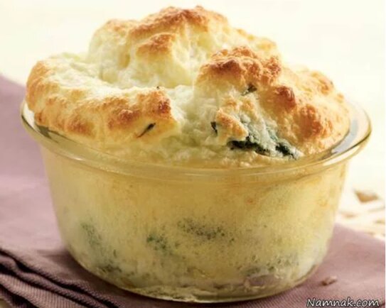 طرز تهیه “سوفله اسفناج” و ژامبون