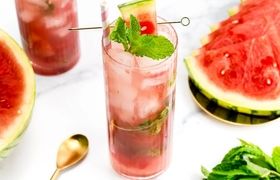 تهیه موهیتو با هندوانه به ۲ روش گازدار و بدون گاز