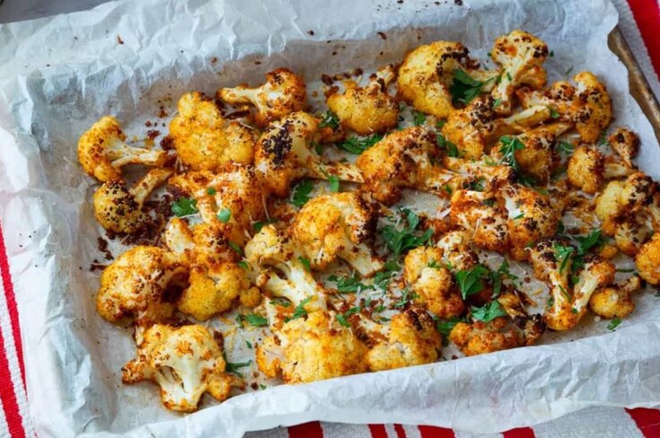 طرز تهیه گل کلم کبابی خوشمزه و رژیمی