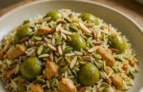 گوجه سبز پلو؛ یک غذای مجلسی و ارزان