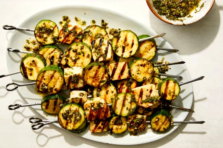 طرز تهیه کدوسبز کبابی، سالم و خوشمزه