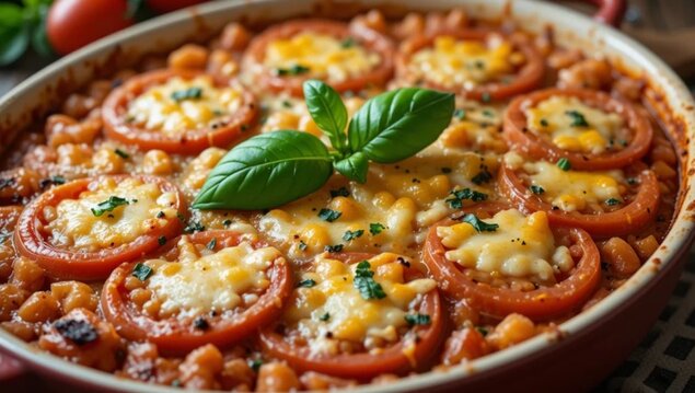 طرز تهیه گراتین گوجه فرنگی، یک غذای خوشمزه و سالم