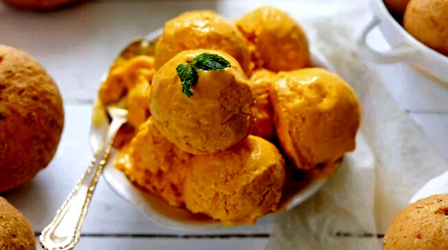 طرز تهیه بستنی انبه در خانه