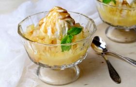 طرز تهیه بستنی گلابی؛ خوشمزه و مغذی