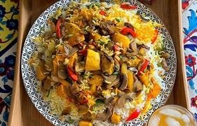 طرز تهیه قارچ پلو با مرغ، پلو مخلوط خوشمزه و مقوی