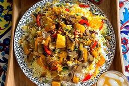 طرز تهیه قارچ پلو با مرغ، پلو مخلوط خوشمزه و مقوی