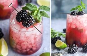 یک نوشیدنی بهاره بی‌نظیر؛ موهیتو توت سیاه با طعمی فراموش‌نشدنی