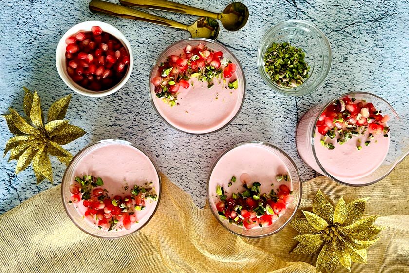 طرز تهیه موس انار برای شب یلدا