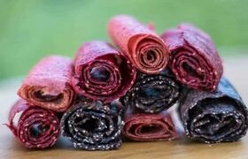 طرز تهیه لواشک لیمو ، نعناع و تمشک