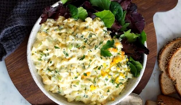 طرز تهیه سالاد تخم مرغ، سالاد خوشمزه و سرشار از پروتئین