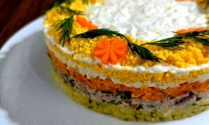 طرز تهیه سالاد روسی میموزا ویژه مهمانی ها و مجالس