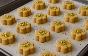 شیرینی نخودچی خانگی بدون ترک و ریزش با بافتی نرم و خوشمزه