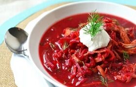 سوپ بُرش یاقوتی؛ مقوی، سالم و خوشرنگ