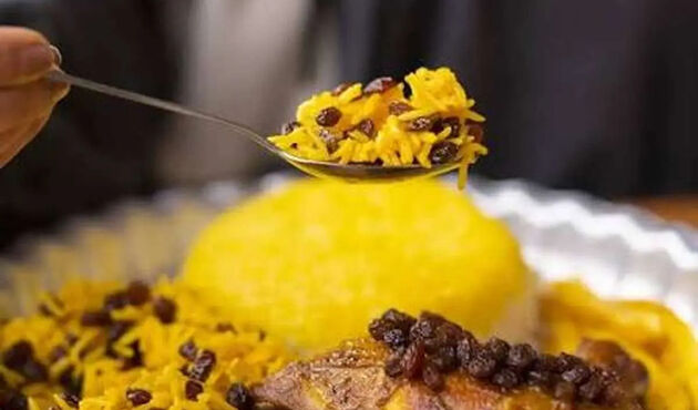 طرز تهیه کشمش پلو یا ممیج پلا اصیل مازندرانی