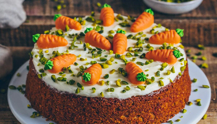 طرز تهیه کیک هویج گردو خانگی خوشمزه و مجلسی