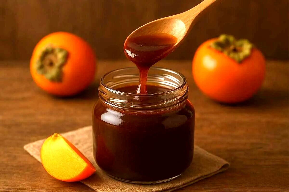 شیره خرمالوی خانگی ؛ شیرین کننده طبیعی پاییزی و مقوی + روش تهیه