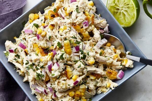 طرز تهیه سالاد تابستانی ذرت و مرغ مخصوص دورهمیها