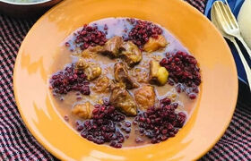 لوه کباب؛ غذای سنتی مازندران با گوشت گوسفندی و آب نارنج