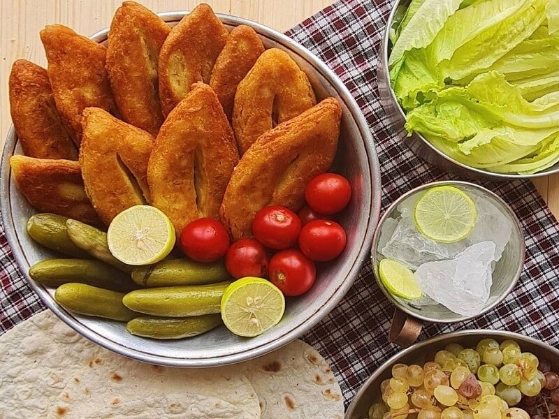 کتلت سیب زمینی شیرازی بازاری بدون گوشت + روش تهیه