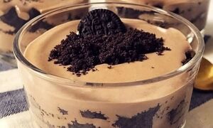 طرز تهیه دسر موکا با بیسکوییت اورئو