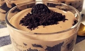 طرز تهیه دسر موکا با بیسکوییت اورئو