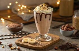 ترکیب رؤیایی نوتلا و بستنی برای یک میلک‌شیک خوشمزه و لطیف
