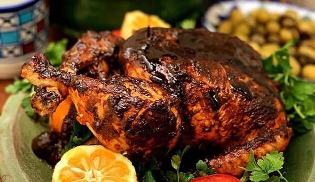 مرغ لونگی گیلانی ؛ این یک دستور خوشمزه برای شکم پر کردن مرغ است