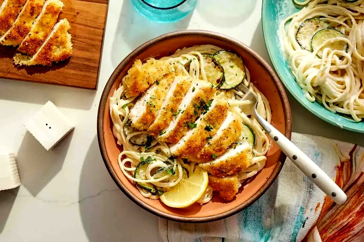 اسپاگتی مرغ رستورانی با طعمی عالی و بی نظیر