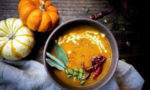 سوپ کدو حلوایی ؛ سوپ غلیظ و مقوی مناسب فصل پاییز