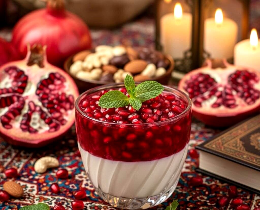 پاناکوتای انار؛ دسر مخملی یلدایی برای سفره های مهمونی پاییزی